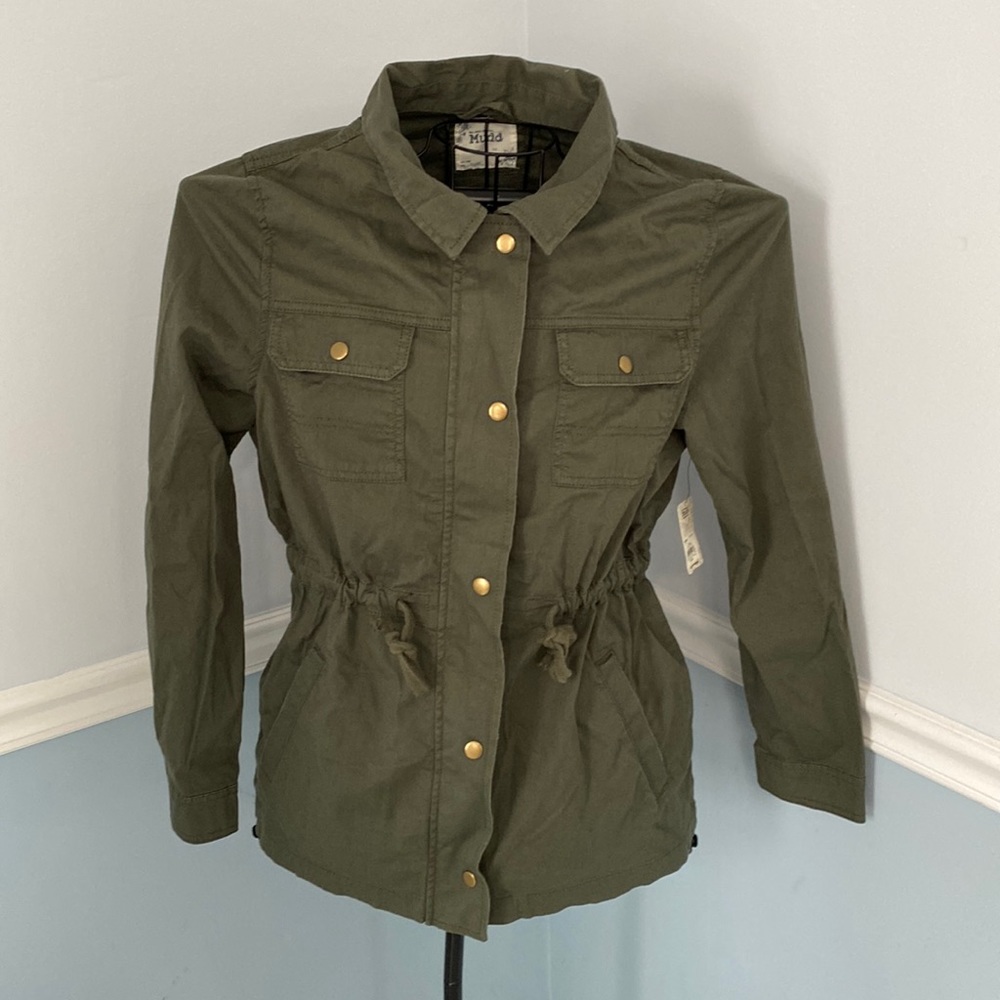 Mudd large olive utility jacket.